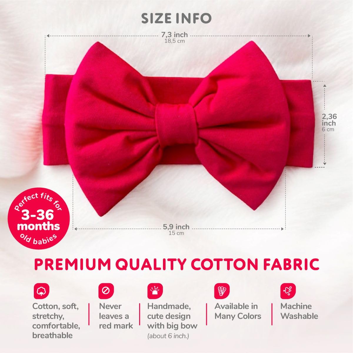 BABYGIZ handmade boutique headband adds stylish charm for everyday wear