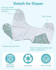 Babygoal inserts made from bamboo rayon offer high absorbency and comfort.