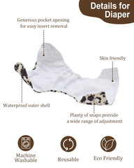 Babygoal six inserts designed for reliable absorbency.