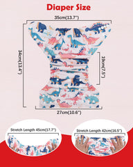 Babygoal adjustable diaper covers provide a comfortable, snug fit.