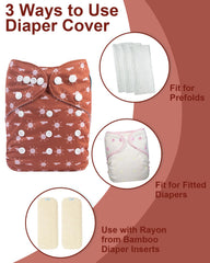 Babygoal adjustable snaps illustrate size options for growing babies.