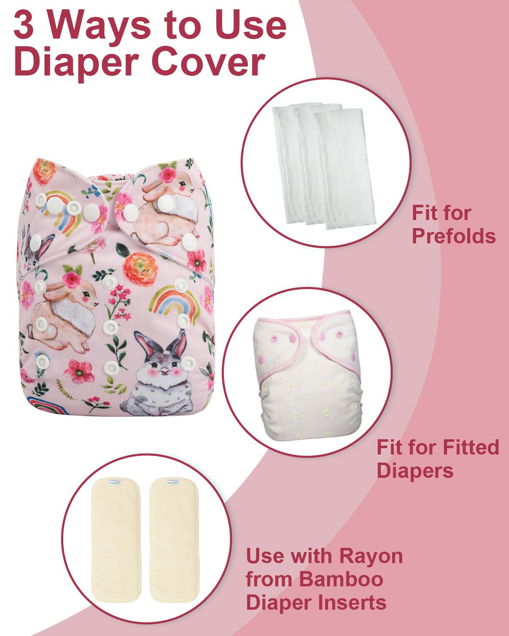 Babygoal adjustable snaps allow a snug fit as your baby grows.