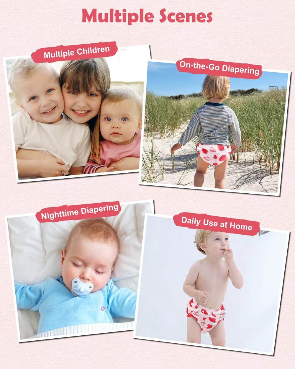 Babygoal adjustable snaps provide a snug, growth-friendly fit