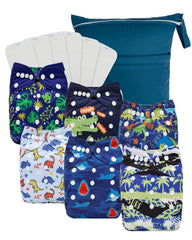 BabyGoal cloth diaper 6-pack offers a reusable, adjustable solution for ongoing diapering.
