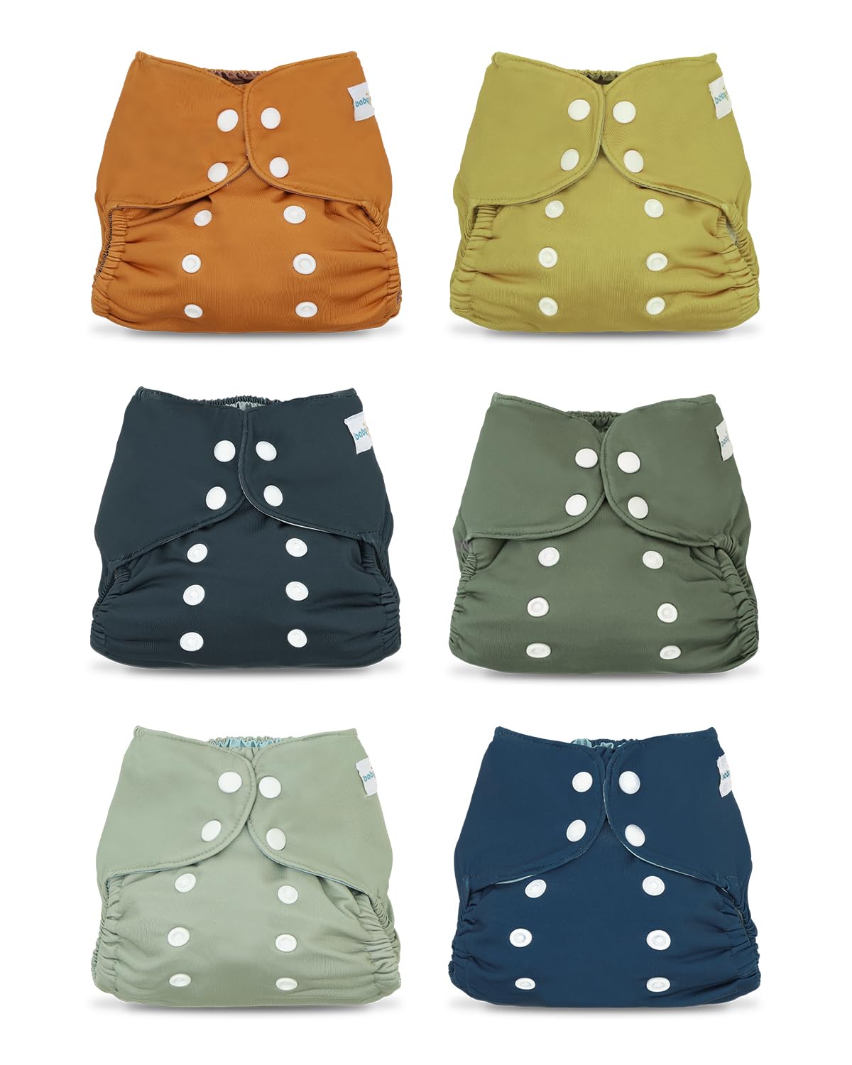 Babygoal babycloth covers 6-pack versatile for cloth diapers and swim covers