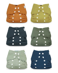 Babygoal babycloth covers 6-pack versatile for cloth diapers and swim covers