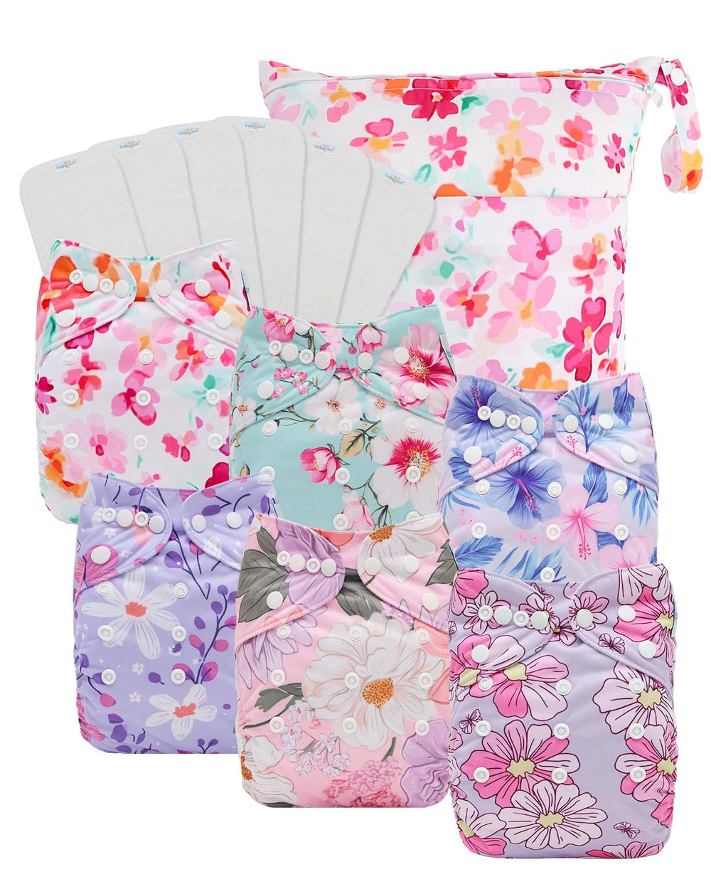 Babygoal cloth diaper with adjustable snaps for a snug fit as your baby grows