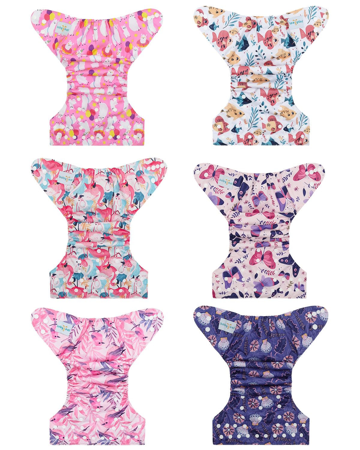 Babygoal bamboo inserts 6-pack for soft absorption