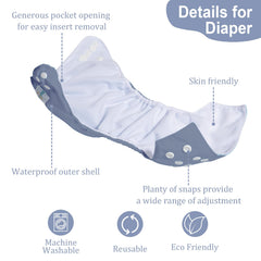 babygoal bamboo inserts for soft, breathable absorption