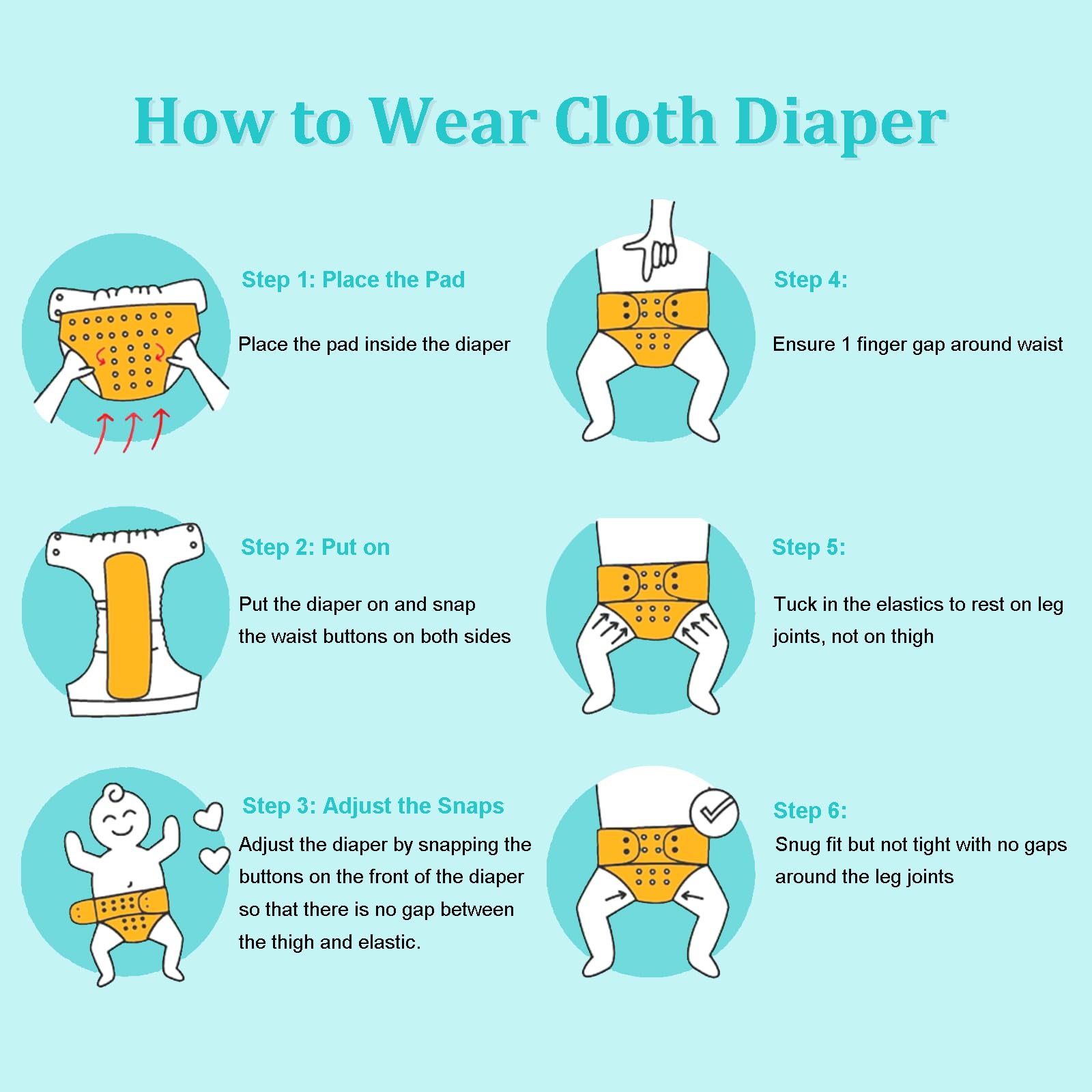 Babygoal breathable inner layers keep delicate skin dry and comfortable.