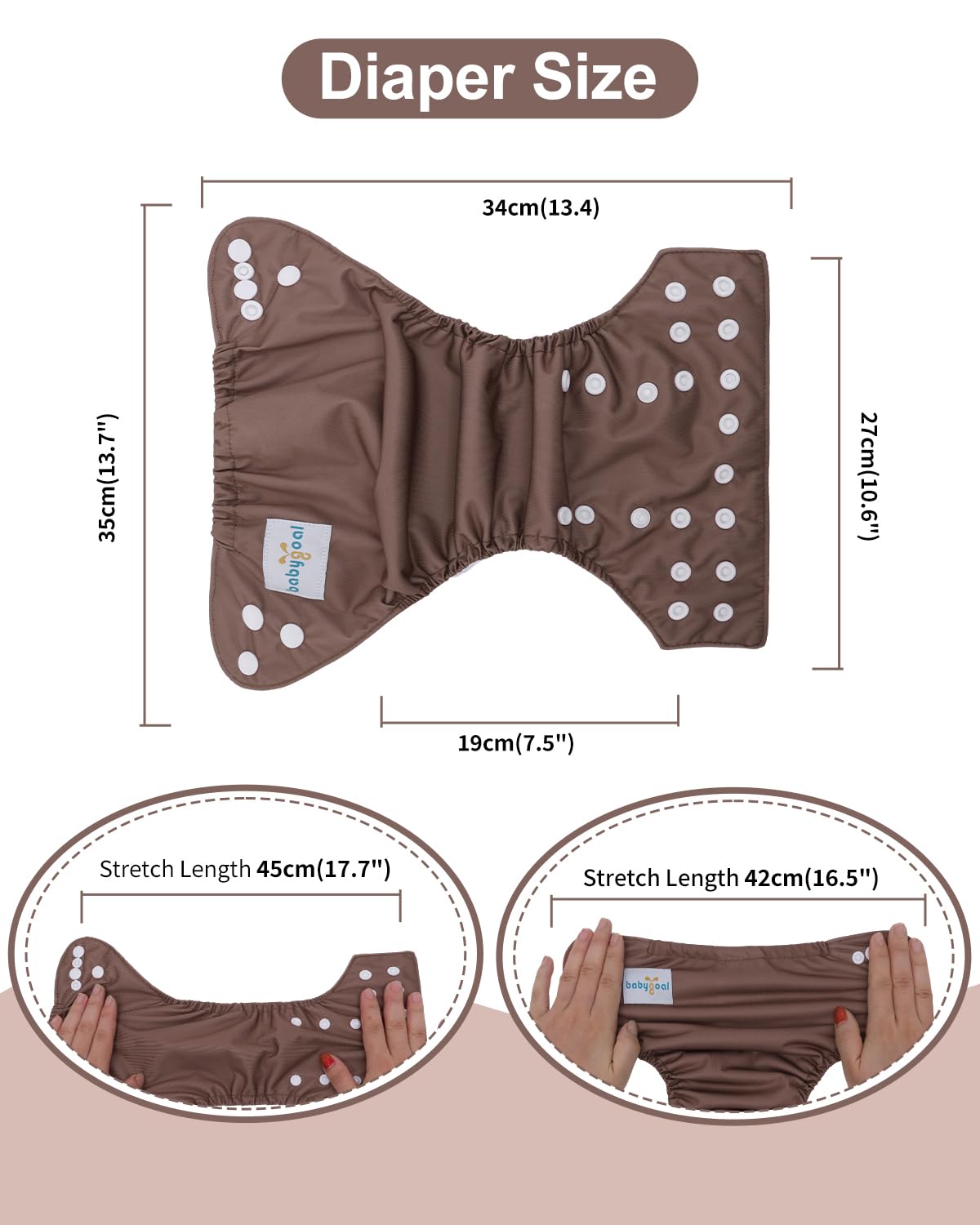 babygoal waterproof outer layer with breathable TPU supports comfort during wear.