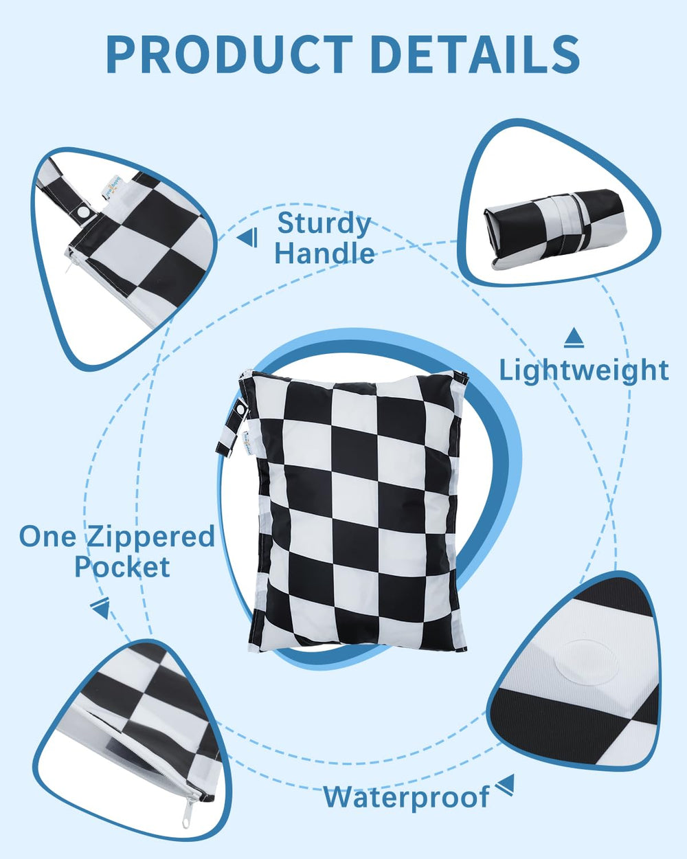 babygoal clear travel bags TSA friendly for quick security checks and easy access