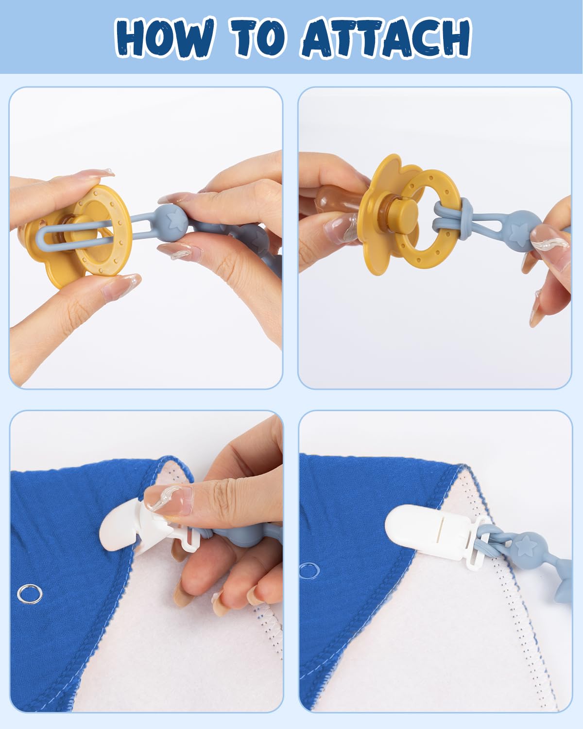 babygoal Clip 6PSGJ05 secure hold on a diaper bag strap for quick access.