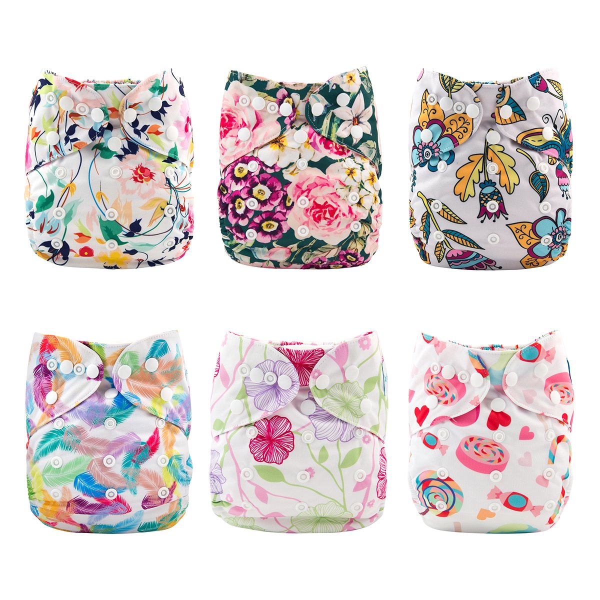 Babygoal cloth diaper cover with adjustable snaps offers a customizable fit