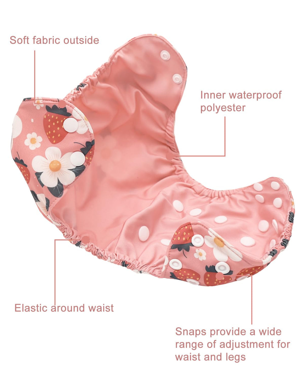 Babygoal multi-use diaper cover for cloth, training pants, or swim diapers