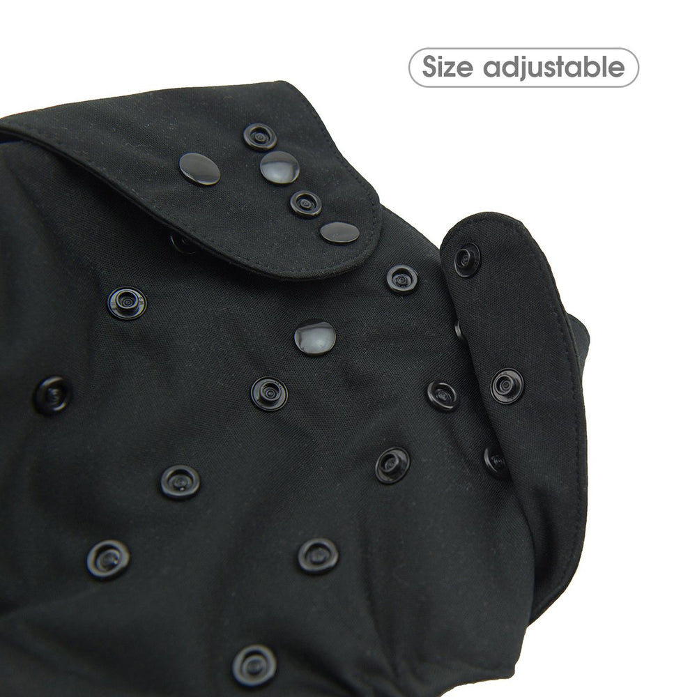 babygoal diaper cover showing elastic waist and leg openings for secure fit