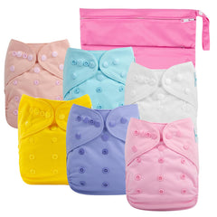 babygoal diaper cover front view showing double gusset for leak protection
