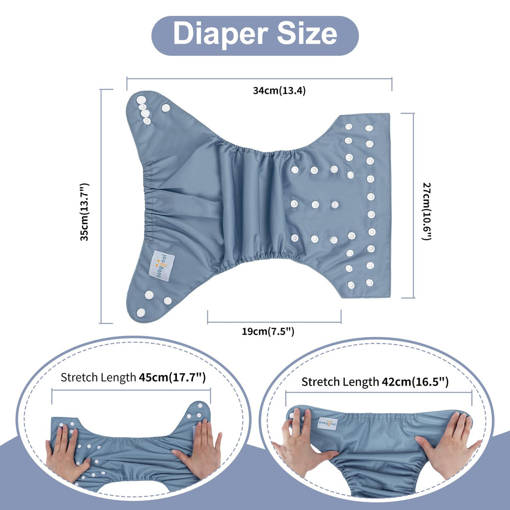 babygoal diaper snaps adjustable closure for growing baby