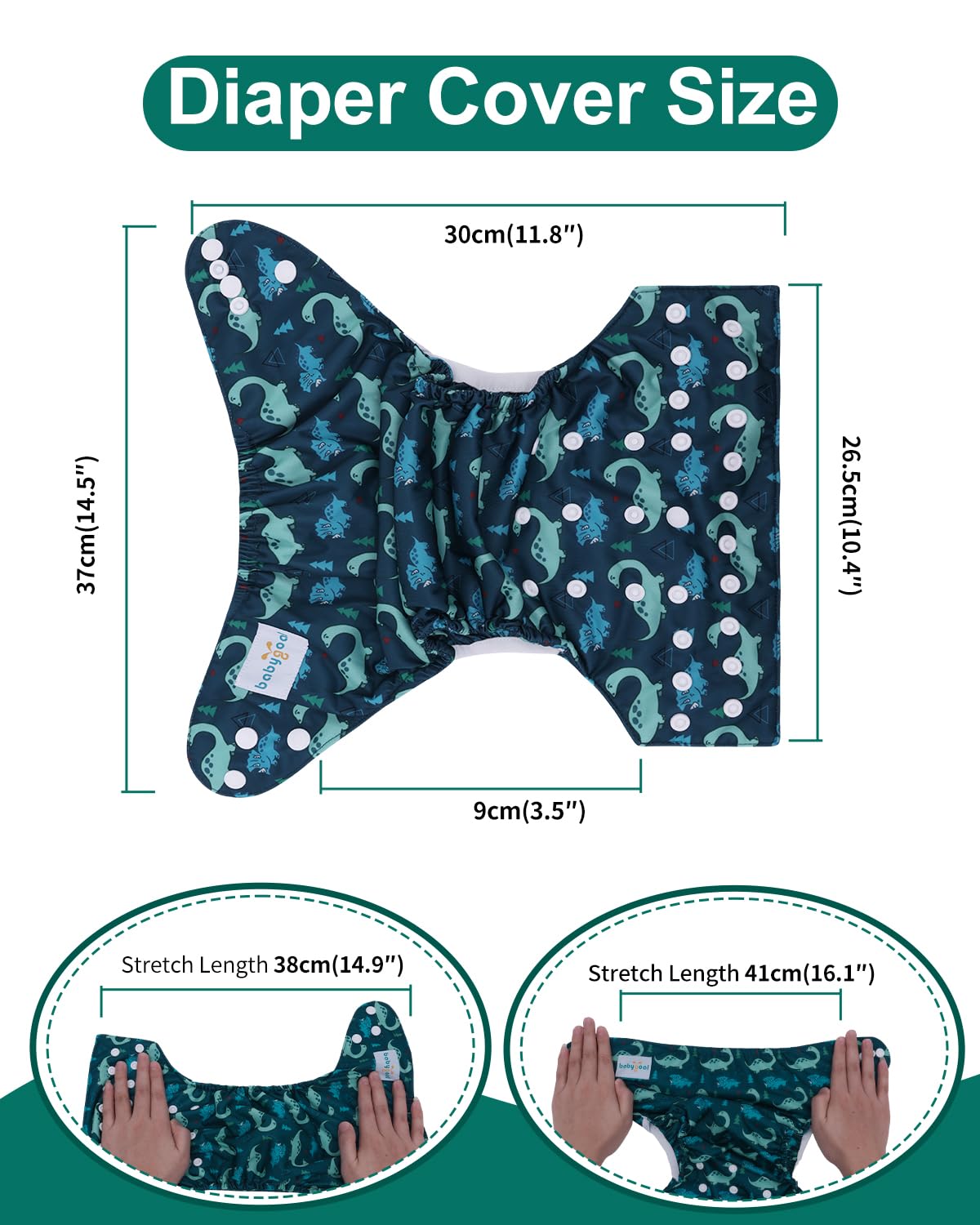 babygoal double gusset design helps prevent leaks during wear