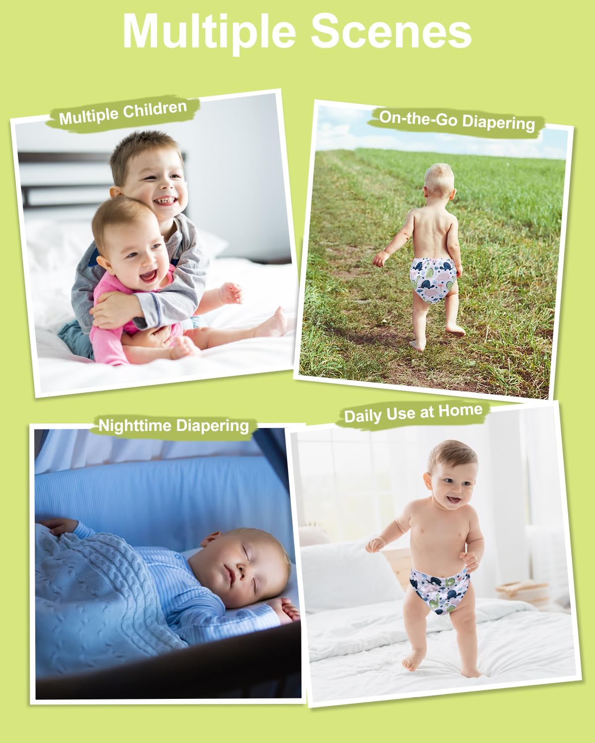 Babygoal fits prefolds and fitted diapers for flexible use.