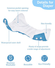 Babygoal 6 inserts provide absorbency for all-day comfort during night and day changes.