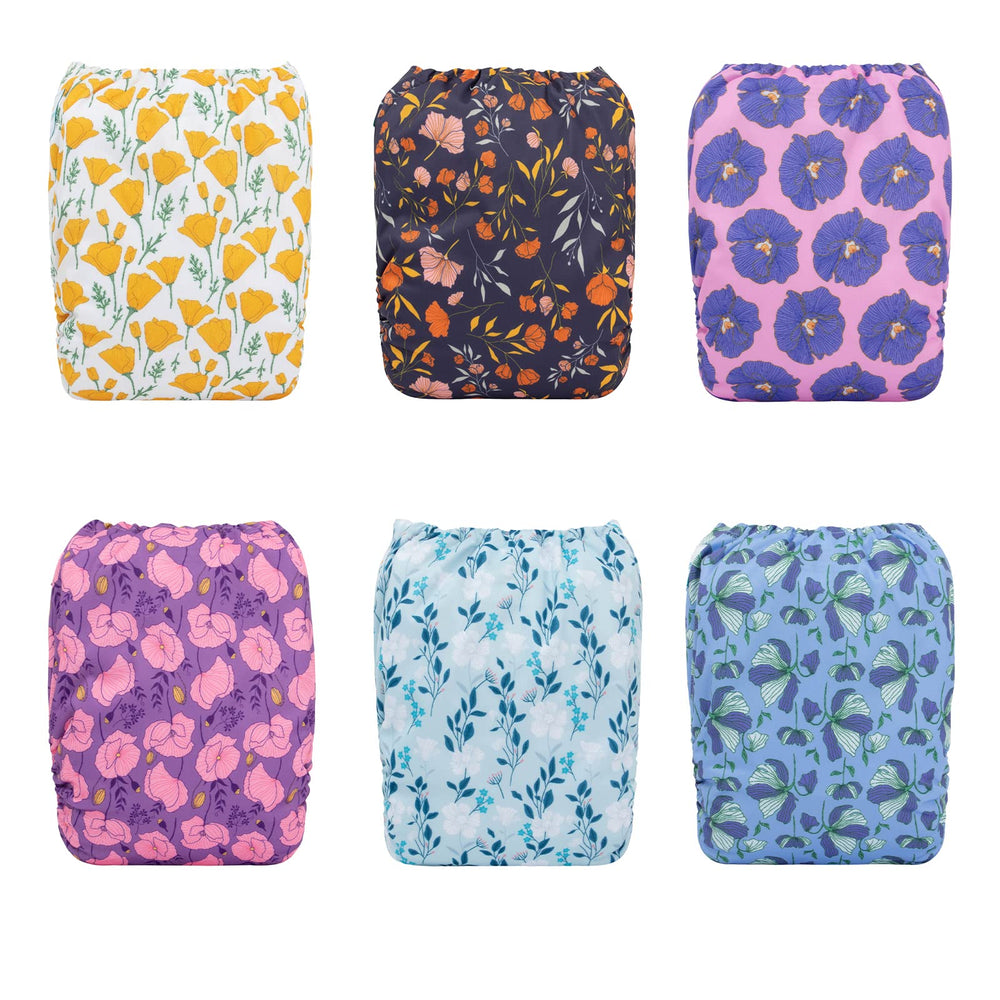 Babygoal bamboo rayon inserts highlight softness and quick absorbency for dry skin.