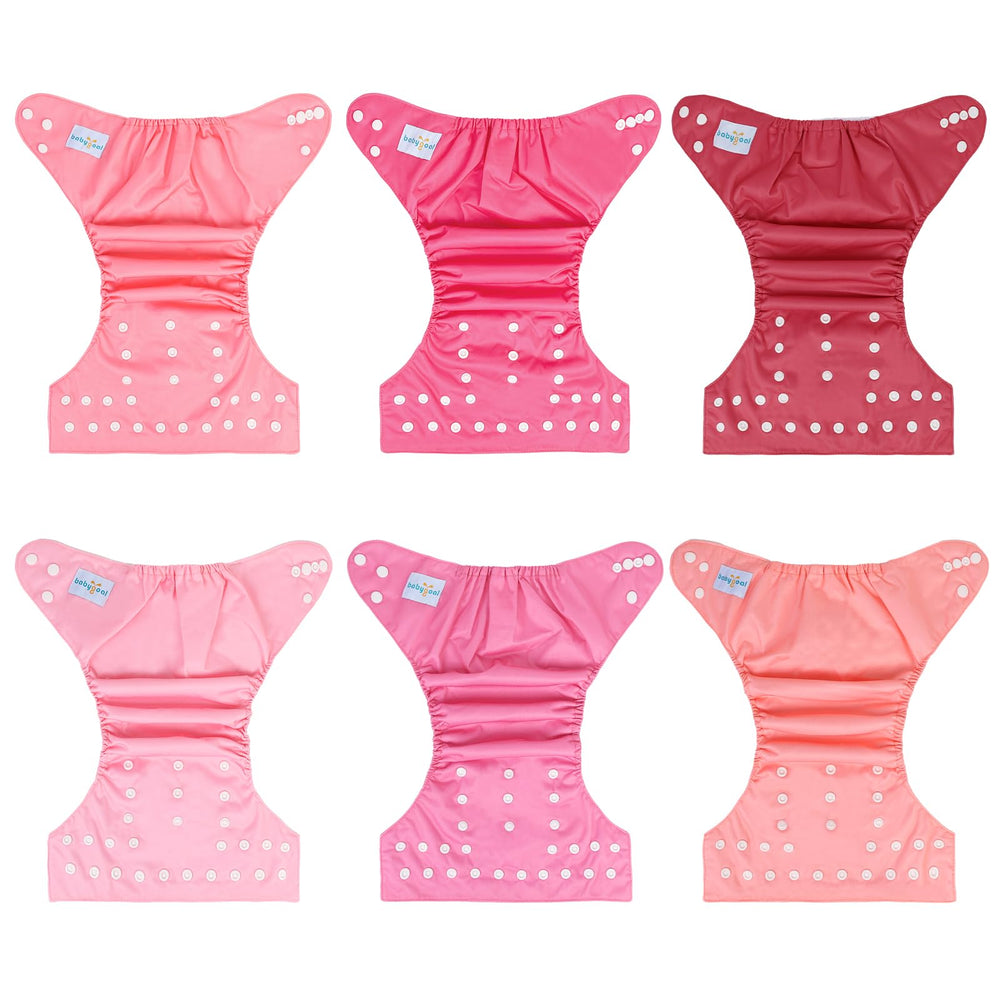 Babygoal leg gussets and elastic help prevent leaks during active days.
