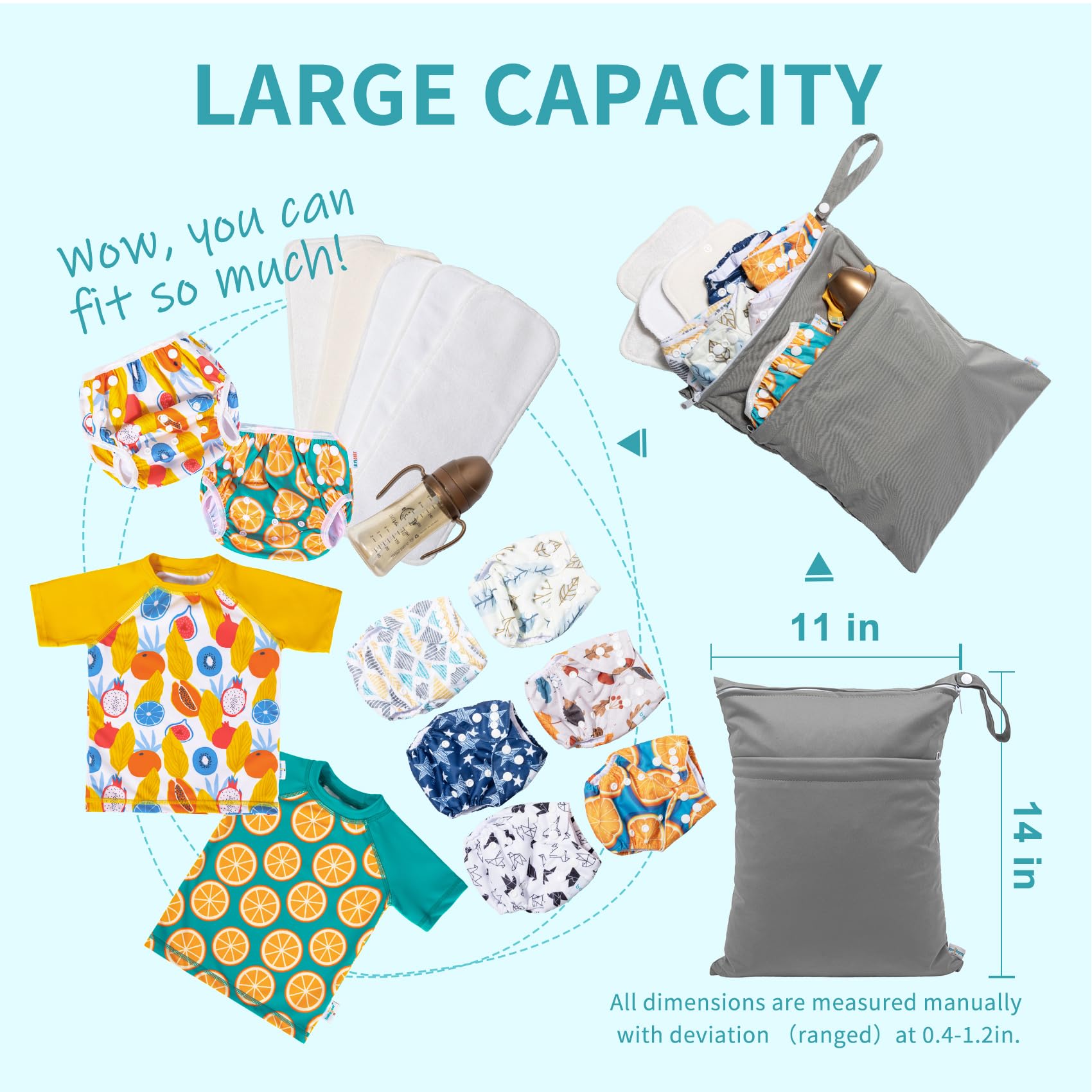 Babygoal lightweight foldable bag for travel in a diaper bag or suitcase
