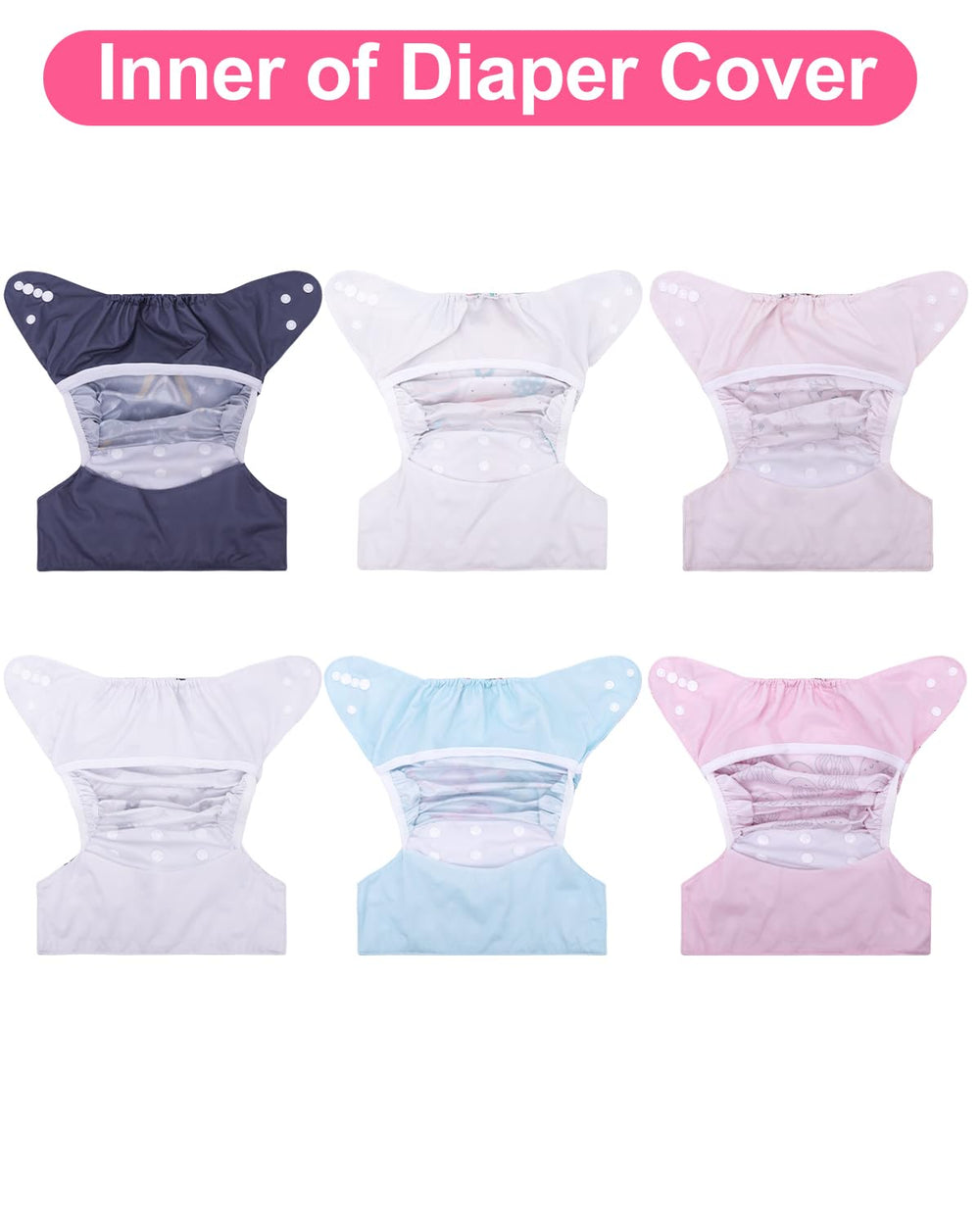 Babygoal machine washable diaper covers for easy, repeated use.