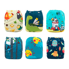 Babygoal microfiber inserts six pieces for quick absorption.