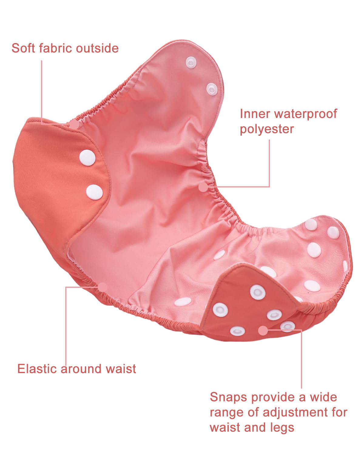 babygoal multi-use diaper cover shown as shell, wrap, or swim diaper for versatility