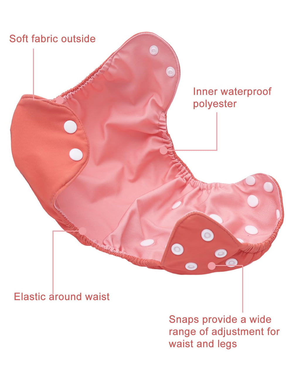 babygoal multi-use diaper cover shown as shell, wrap, or swim diaper for versatility