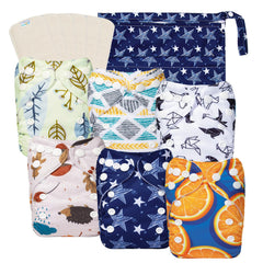 babygoal newborn cloth diaper 13-pack with gentle skin protection and easy wash