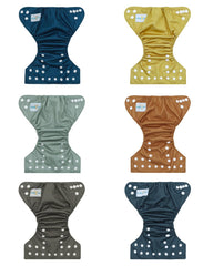 Babygoal diaper snaps close-up highlighting adjustable fit for growing newborns.