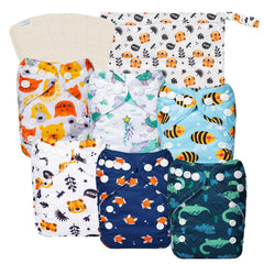 Babygoal newborn cloth diaper pack 13-piece bundle for 5–12 lb babies.