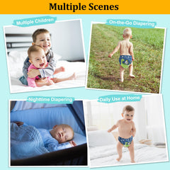 Babygoal one-size adjustable pocket diaper shown.