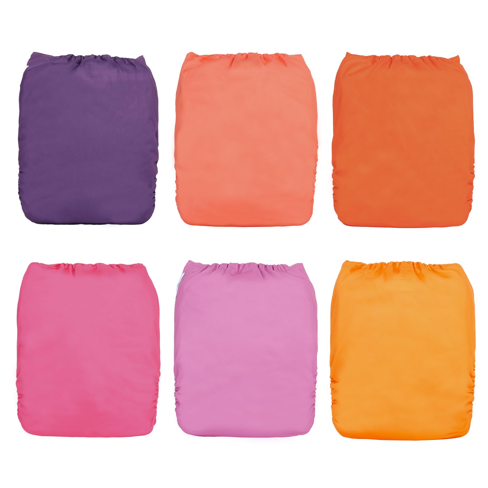 Babygoal 6 diapers with inserts and a wet bag are ready to use.