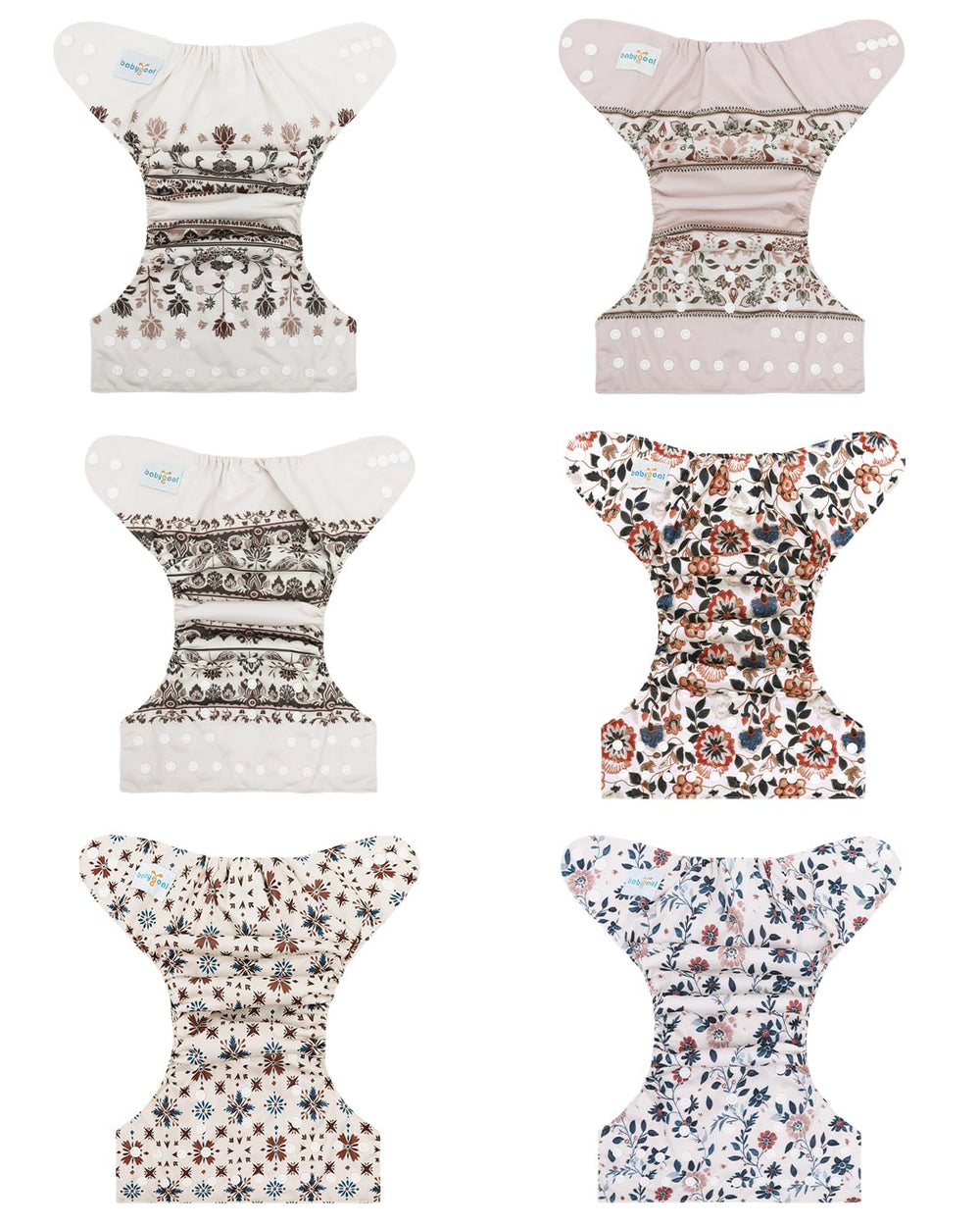 Babygoal pocket diaper snaps provide a snug fit with adjustable sizing.
