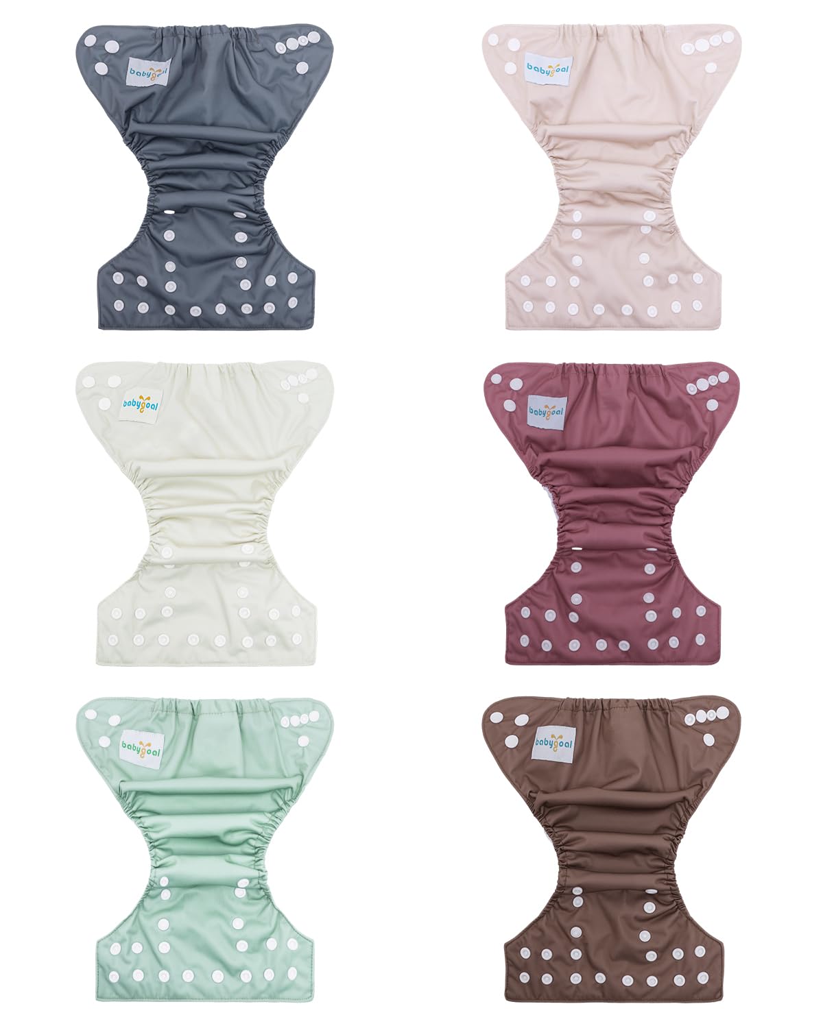 babygoal 6 inserts provide absorbency for longer wear and quick changes.