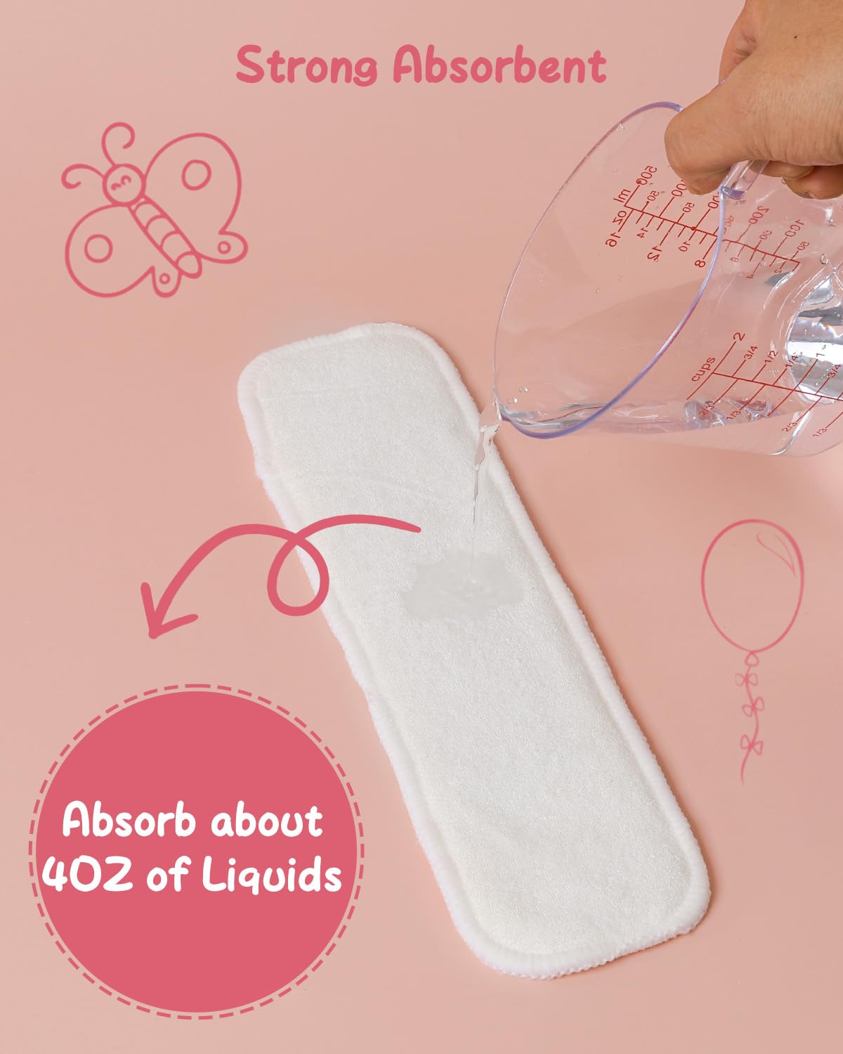 Reusable and machine washable Babygoal inserts offer economical, eco-friendly diapering options.