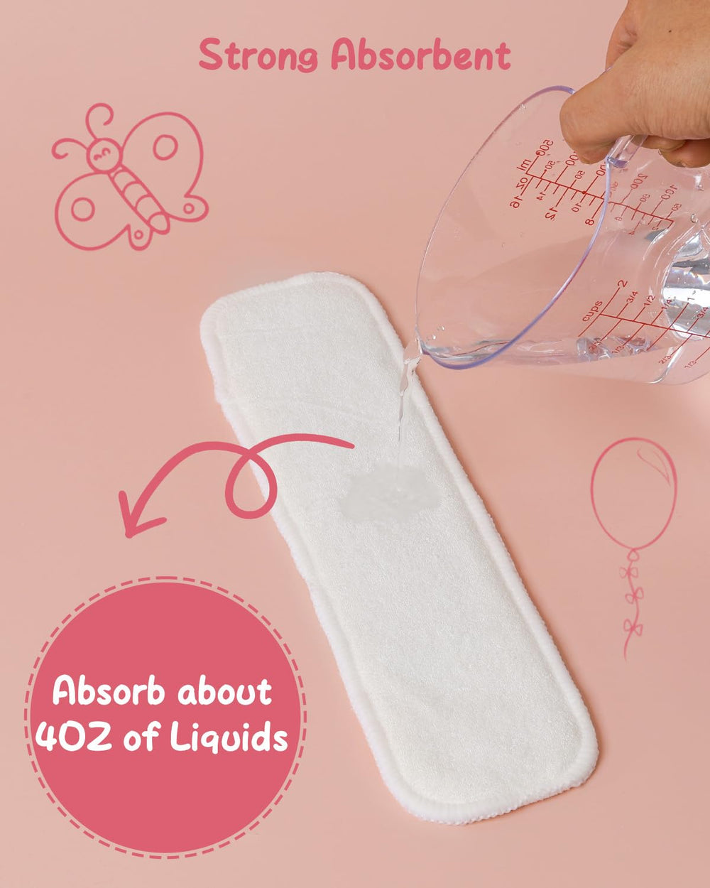 Reusable and machine washable Babygoal inserts offer economical, eco-friendly diapering options.