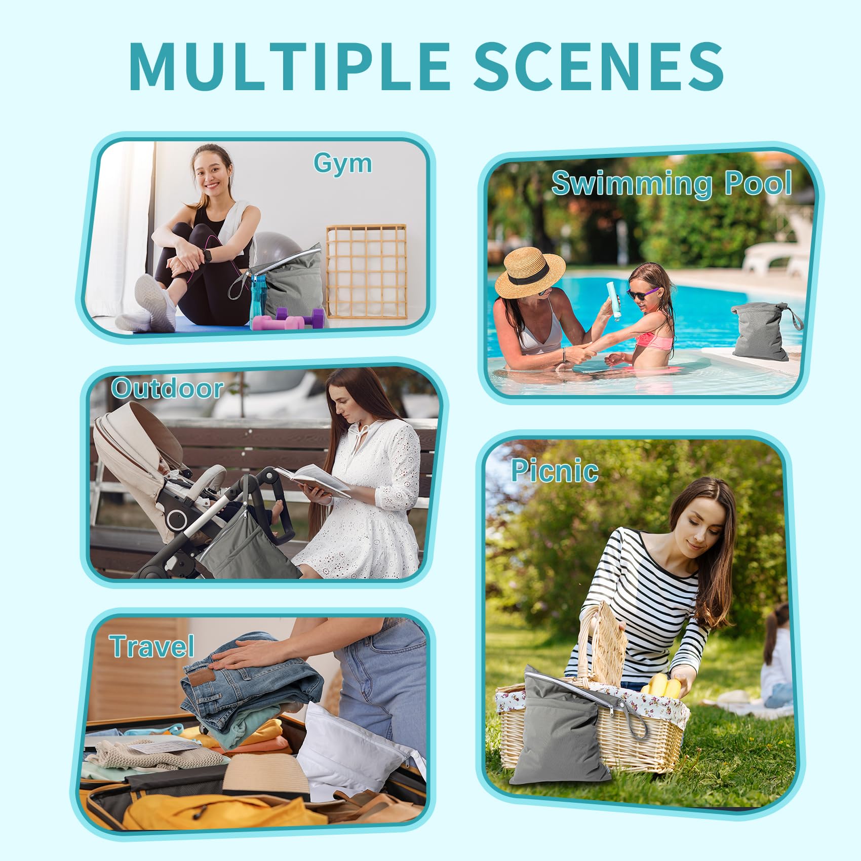 Babygoal snap-handle design for easy hanging on stroller or door knob