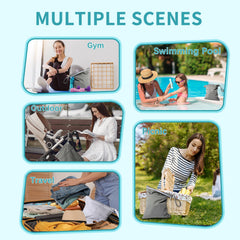 Babygoal snap-handle design for easy hanging on stroller or door knob