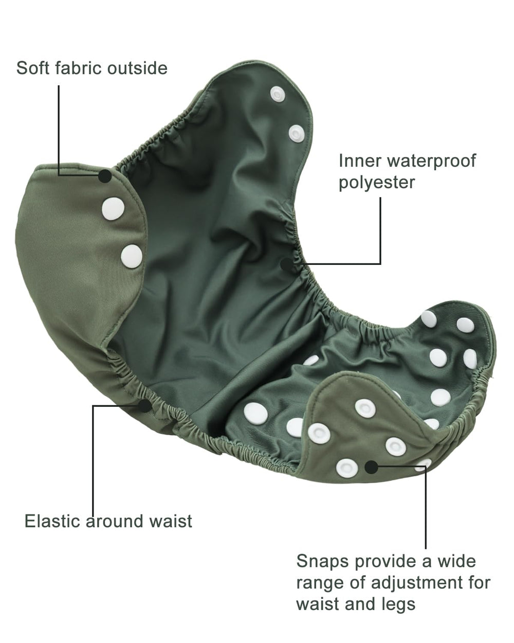 Babygoal soft breathable fabric keeps baby's skin dry and comfortable.
