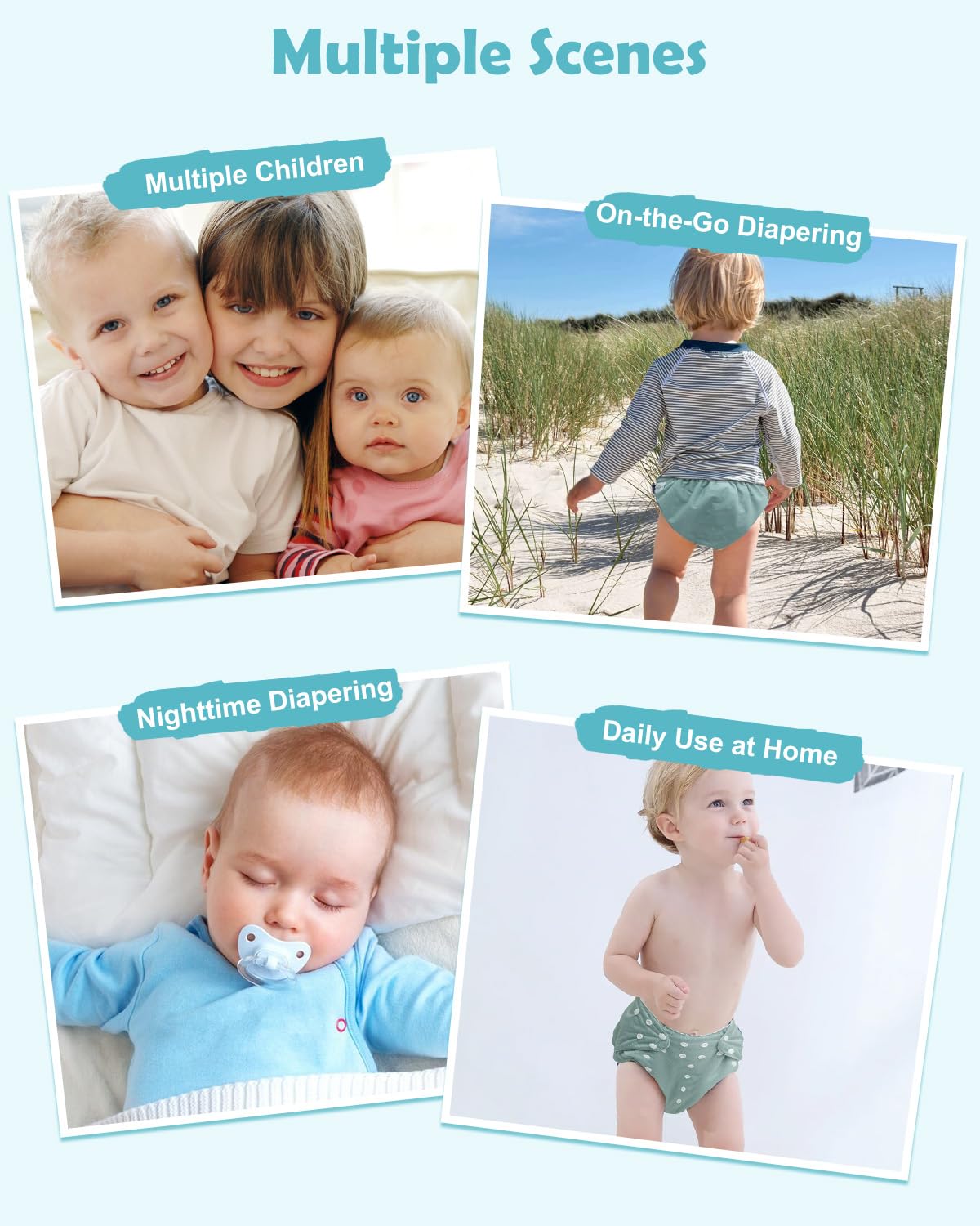 Babygoal waterproof leakproof covers protect clothes and support outings.