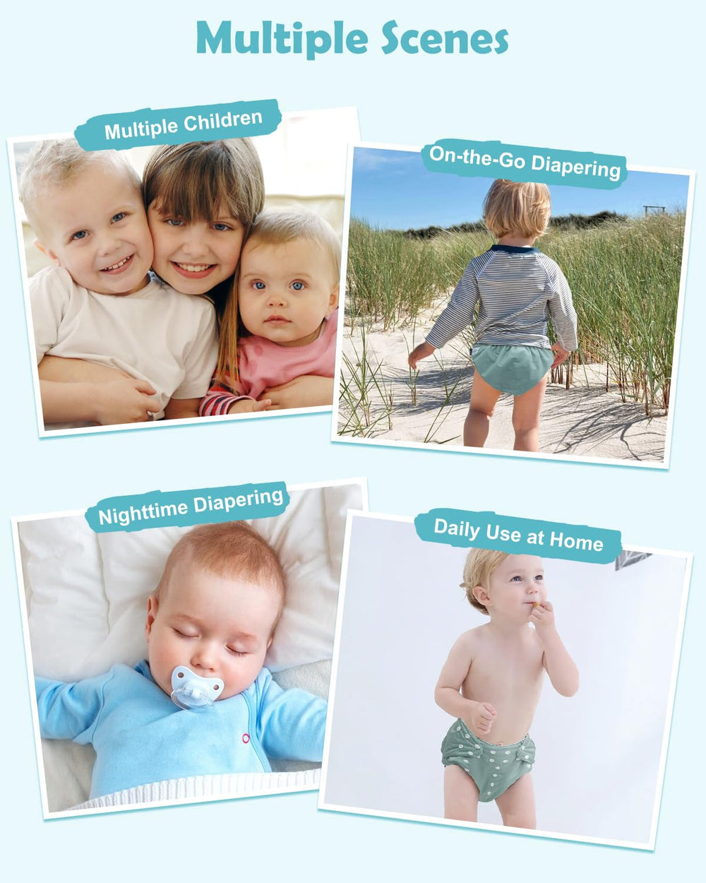 Babygoal waterproof leakproof covers protect clothes and support outings.