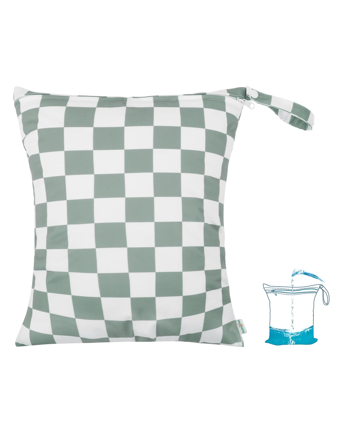 Babygoal waterproof wet-dry bag front view for diapers and travel use