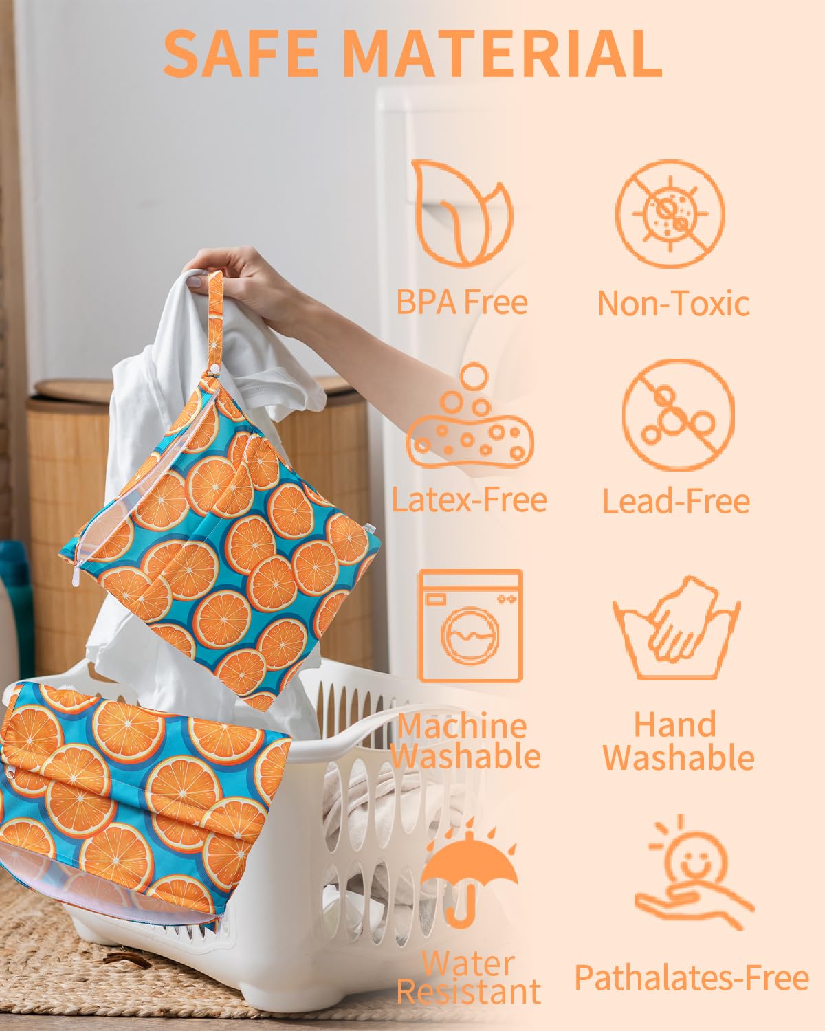 Babygoal 11.8x14 size fits cloth diapers and swimsuits.