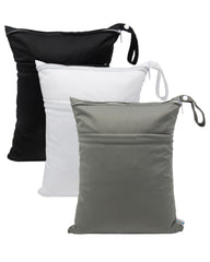 Babygoal wet bag 3-pack front view shows organized, travel-ready storage.