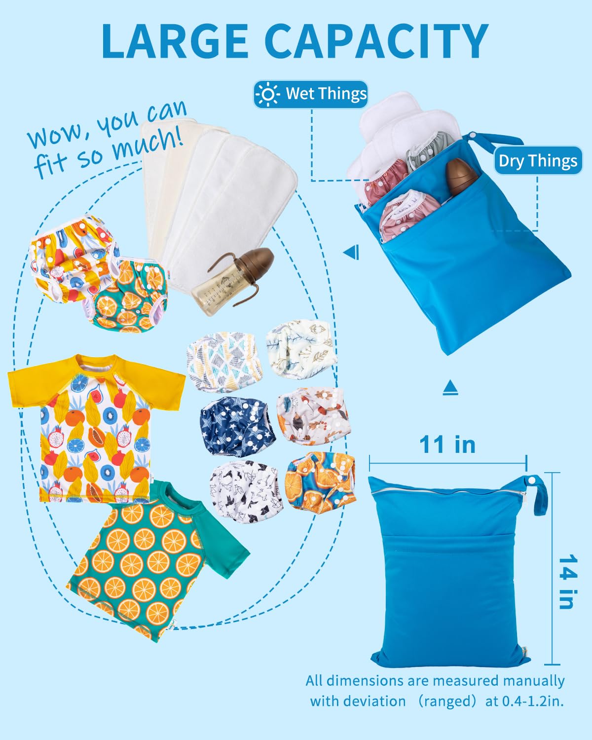 Babygoal wet bag ideal for swimsuits and gym gear